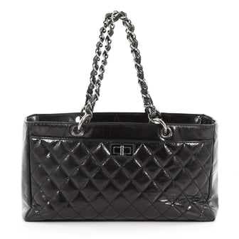 Chanel Reissue Diamond Shine Tote Quilted Patent Caviar Medium 3655601