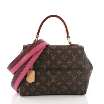 Louis Vuitton Cluny Top Handle Bag Monogram Canvas BB  Brown 36574/01