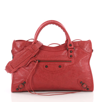 Balenciaga City Classic Studs Handbag Leather Medium 3657901