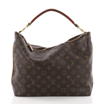 Louis Vuitton Sully Handbag Monogram Canvas PM Brown 36587/01