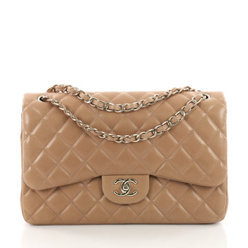 Chanel Classic Double Flap Bag Quilted Lambskin Jumbo 3659301