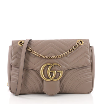Gucci GG Marmont Flap Bag Matelasse Leather Medium 3661001