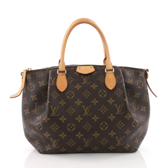 Louis Vuitton Turenne Handbag Monogram Canvas PM Brown 3661601