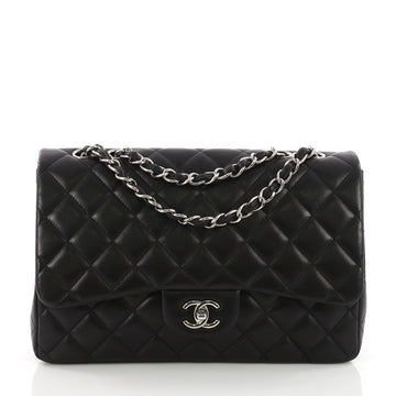 Classic Double Flap Bag Quilted Lambskin Jumbo