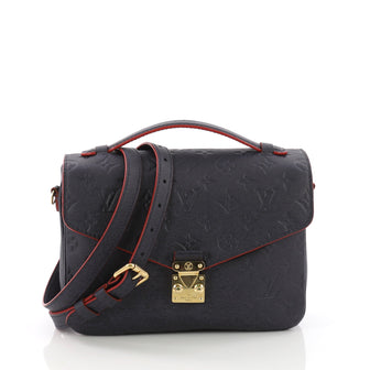 Louis Vuitton Pochette Metis Monogram Empreinte Leather Blue 3662601