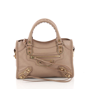 Balenciaga City Classic Studs Metallic Edge Handbag 3662702