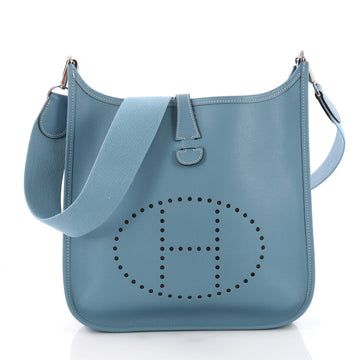 Hermes Evelyne Crossbody Gen I Epsom PM Blue 3662710