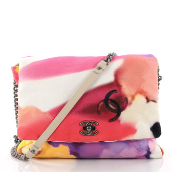 Chanel Flower Power Messenger Bag Multicolor Printed 3663006