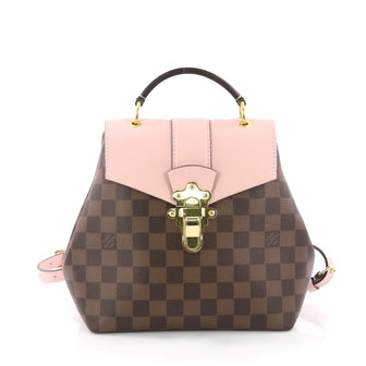 Louis Vuitton Clapton Backpack Damier Canvas and Leather Pink 3663015