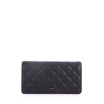 Chanel Model: L-Yen Wallet Quilted Caviar Black 36630/19