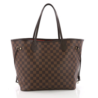 Louis Vuitton Neverfull NM Tote Damier MM Brown 3664201