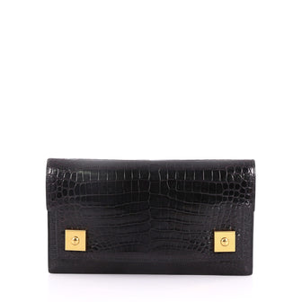 Hermes Piano Clutch Porosus Crocodile 3664702