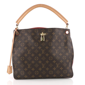 Louis Vuitton Gaia Handbag Monogram Canvas  Brown 36648/01
