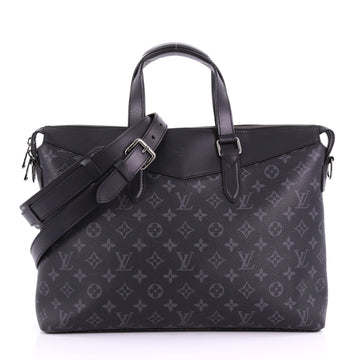 Louis Vuitton Explorer Briefcase Limited Edition Monogram Eclipse Canvas  Black 36661/01