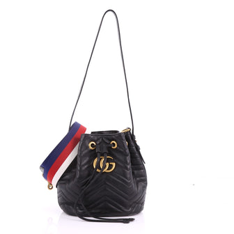 Gucci GG Marmont Bucket Bag Matelasse Leather Small 3667001