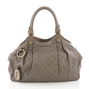 Gucci Sukey Tote Guccissima Leather Medium Brown 3668631