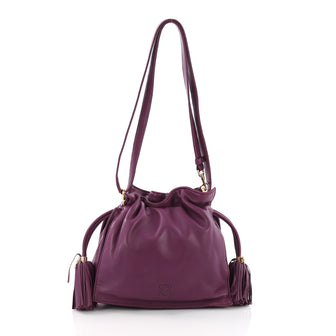 Loewe Flamenco Bag Leather Small - Designer Handbag Purple 3668640