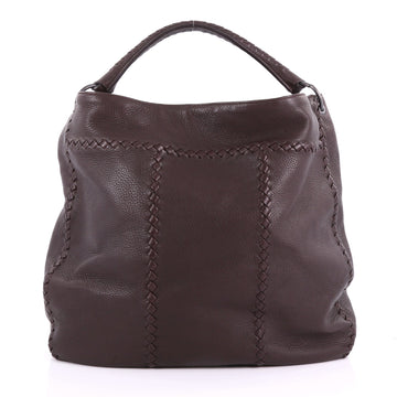 Bottega Veneta Hobo with Rings Leather with Intrecciato 3669303