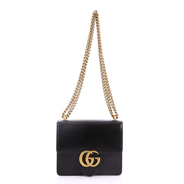 Gucci Marmont Chain Shoulder Bag Leather Small Black 3669308