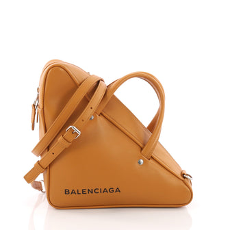 Balenciaga Triangle Duffle Bag Leather Small Yellow 3669456