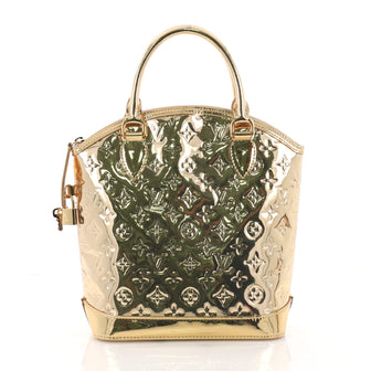Louis Vuitton Lockit Handbag Miroir PVC Gold 3669462