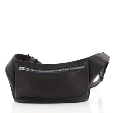 Hermes Chiquita Waist Bag Leather Blue 3669466