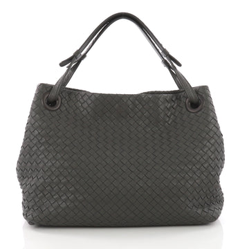 Bottega Veneta Bella Tote Intrecciato Nappa Large Gray 3669485
