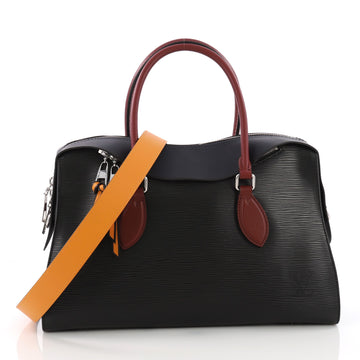 Louis Vuitton Tuileries Handbag Epi Leather Blue 3669488