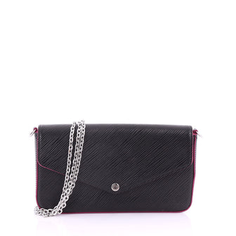 Louis Vuitton Felicie Pochette Epi Leather Black 3669489