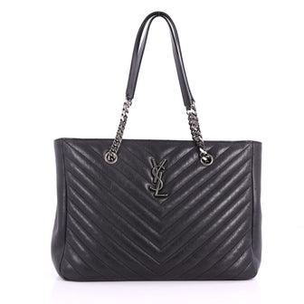 Saint Laurent Classic Monogram Tote Matelasse Chevron 3669602