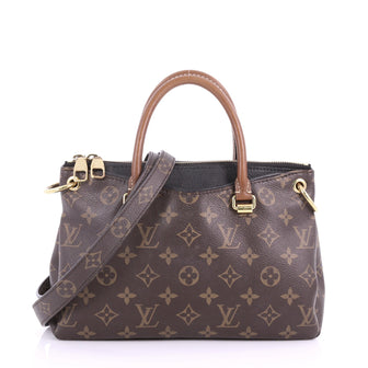 Louis Vuitton Pallas Tote Monogram Canvas BB Brown 3669701