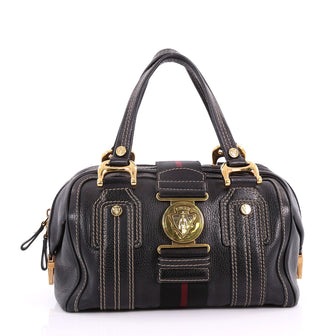 Gucci Aviatrix Satchel Leather Medium Black 3670302