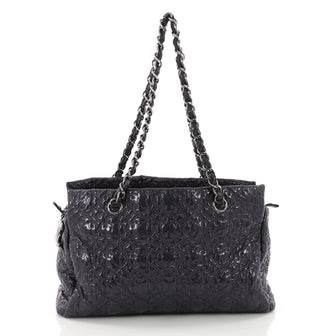 Chanel Rock in Moscow Zip Tote Patent Vinyl Medium Blue 3671516