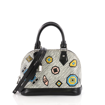 Louis Vuitton Alma Handbag Limited Edition Azteque Epi Leather BB Blue 3671529