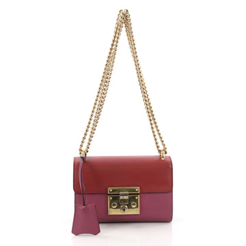 Gucci Padlock Shoulder Bag Leather Small Purple 3672005