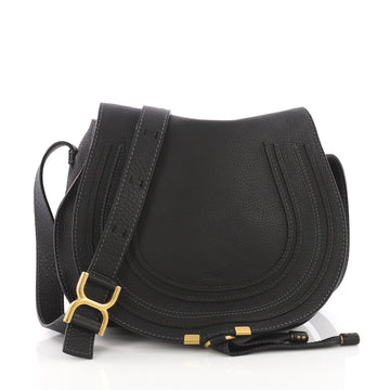 Chloe Marcie Crossbody Bag Leather Medium Black 3672101