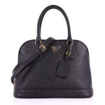 Open Promenade Handbag Saffiano Leather Medium