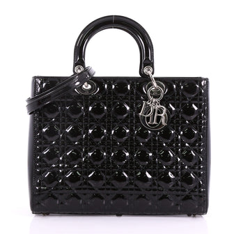 Christian Dior Lady Dior Handbag Cannage Quilt Patent 3674104