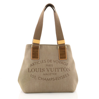 Louis Vuitton Articles de Voyage Beach Cabas Denim PM Brown 3674415