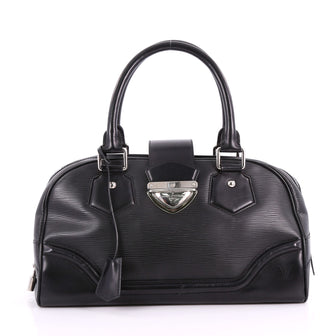 Louis Vuitton Montaigne Bowling Bag Epi Leather GM Black 3674423