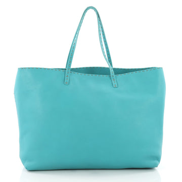 Fendi Roll Tote Selleria Leather Medium Blue 3674439