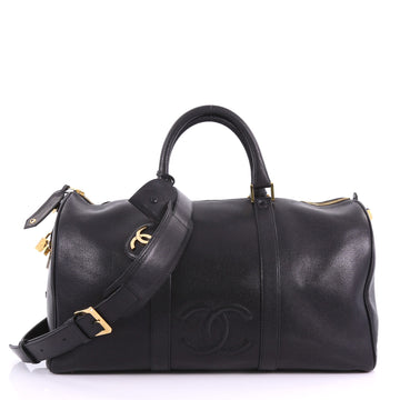 Chanel Model: Vintage Timeless Boston Bag Caviar Large Black 36744/49