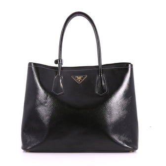 Prada Cuir Double Tote Vernice Saffiano Leather Medium 3675203