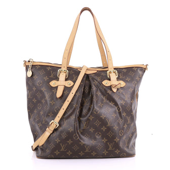 Louis Vuitton Palermo Handbag Monogram Canvas GM Brown 3675306