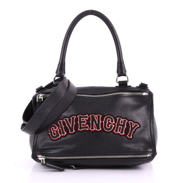 Givenchy Pandora Bag Patchwork Leather Medium Black 3676101