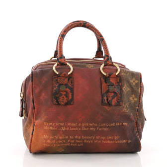 Louis Vuitton Mancrazy Jokes Handbag Monogram Canvas and Red 3676605