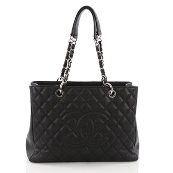 Chanel Grand Shopping Tote Quilted Caviar Black 3677201