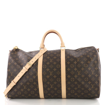 Louis Vuitton Keepall Bandouliere Bag Monogram Canvas 55 Brown 3677901