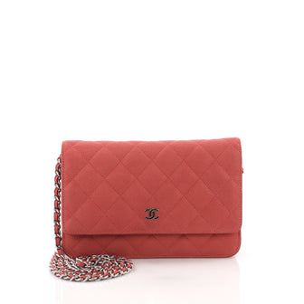 Chanel Wallet on Chain Quilted Caviar Pink 3678301