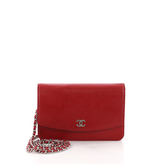 Chanel Wallet on Chain Caviar Red 3678302
